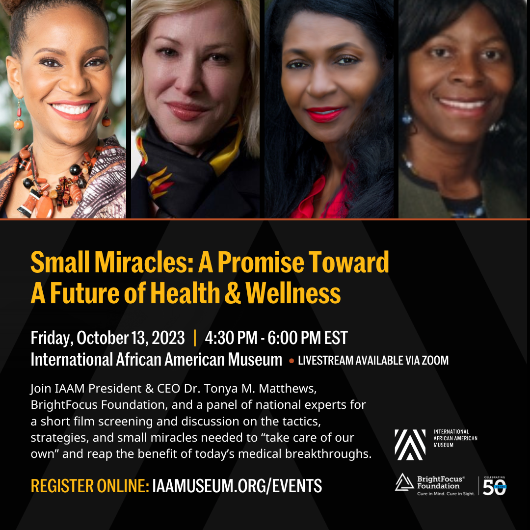 Livestream flyer for Small Miracles: A Promise Toward A Future of Health & Wellness