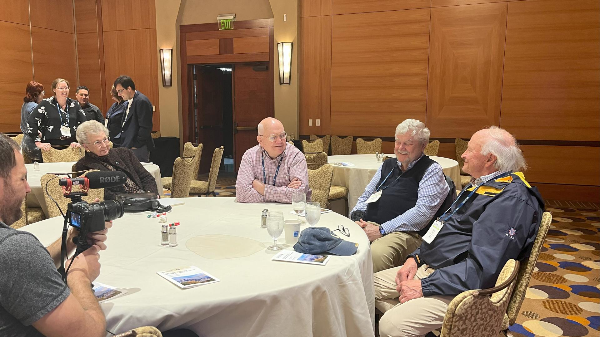 From left: Joe Hollyfield, MD, PhD; Robert Anderson, MD, PhD; Dean Bok, PhD