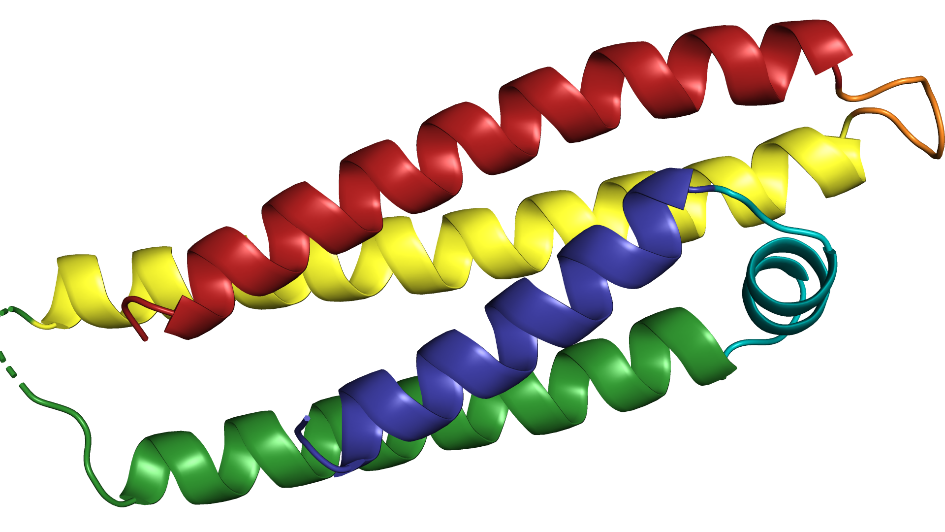 A digital rendering of a protein fragment.