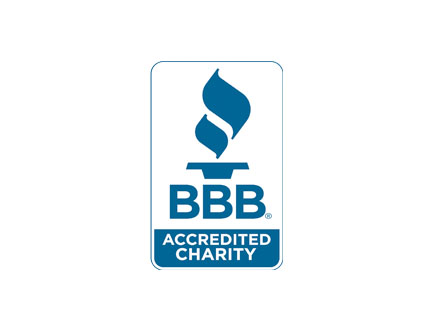 BBB Accredited Charity logo badge.