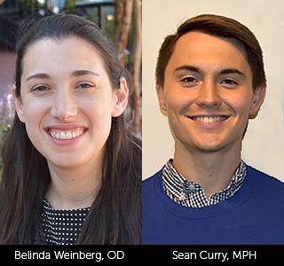 Headshots of Belinda Weinberg and Sean Curry.