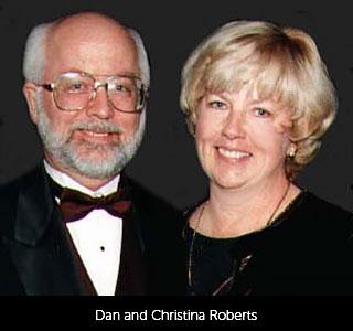 A photo of Dan and Christina Roberts, the story's focus, together