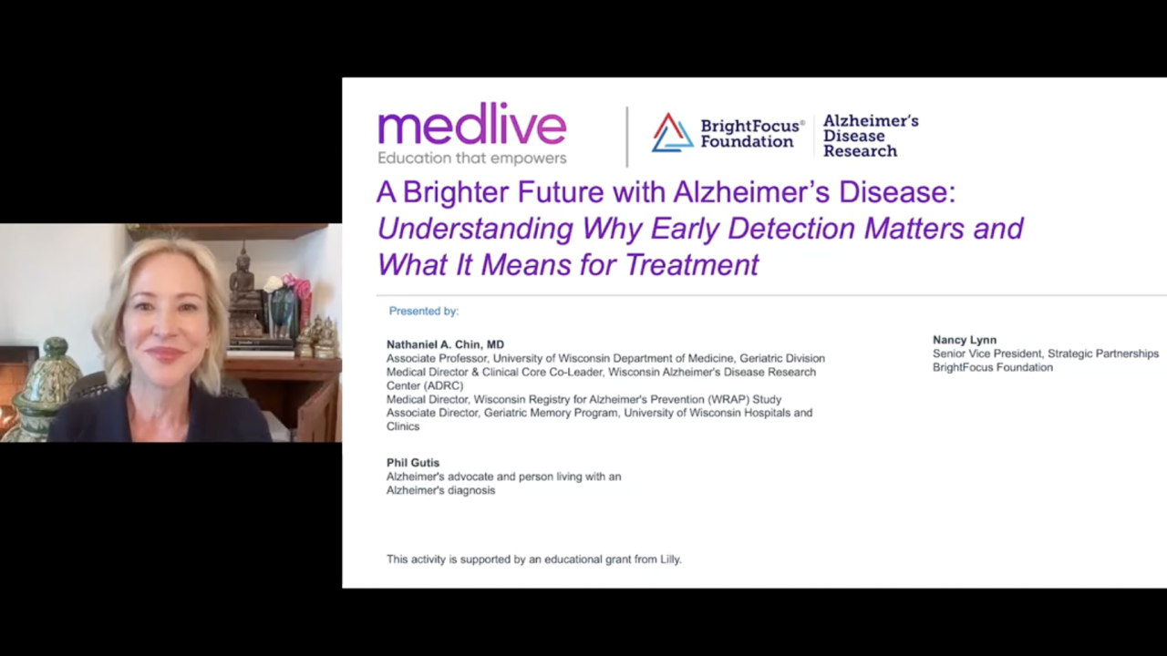 Screenshot of Medlive webinar