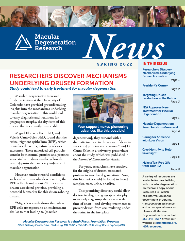 MDR Spring 2022 newsletter cover