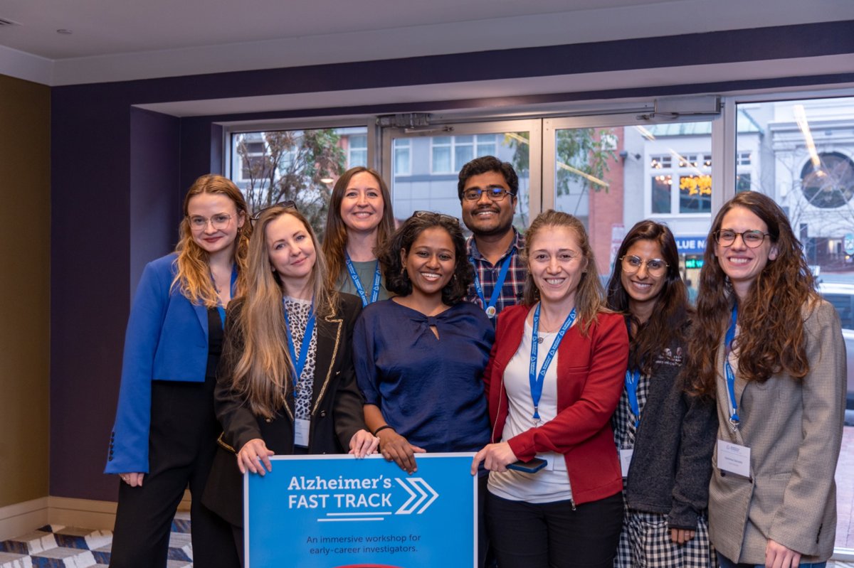 Early-career scientists at BrightFocus' Alzheimer's Fast Track workshop.