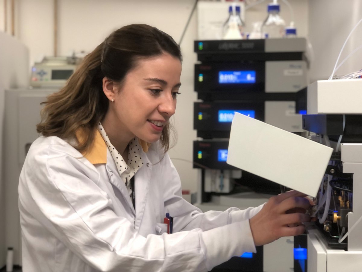 Female researcher in the lab