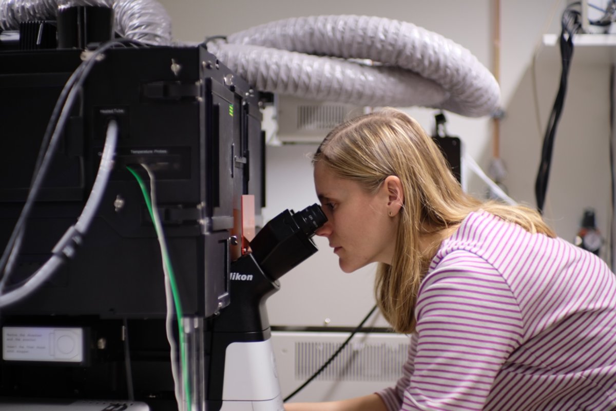 Female researcher in the lab