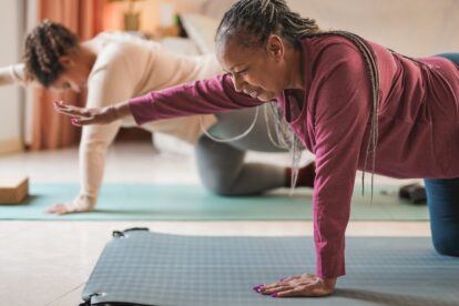 Woman doing yoga