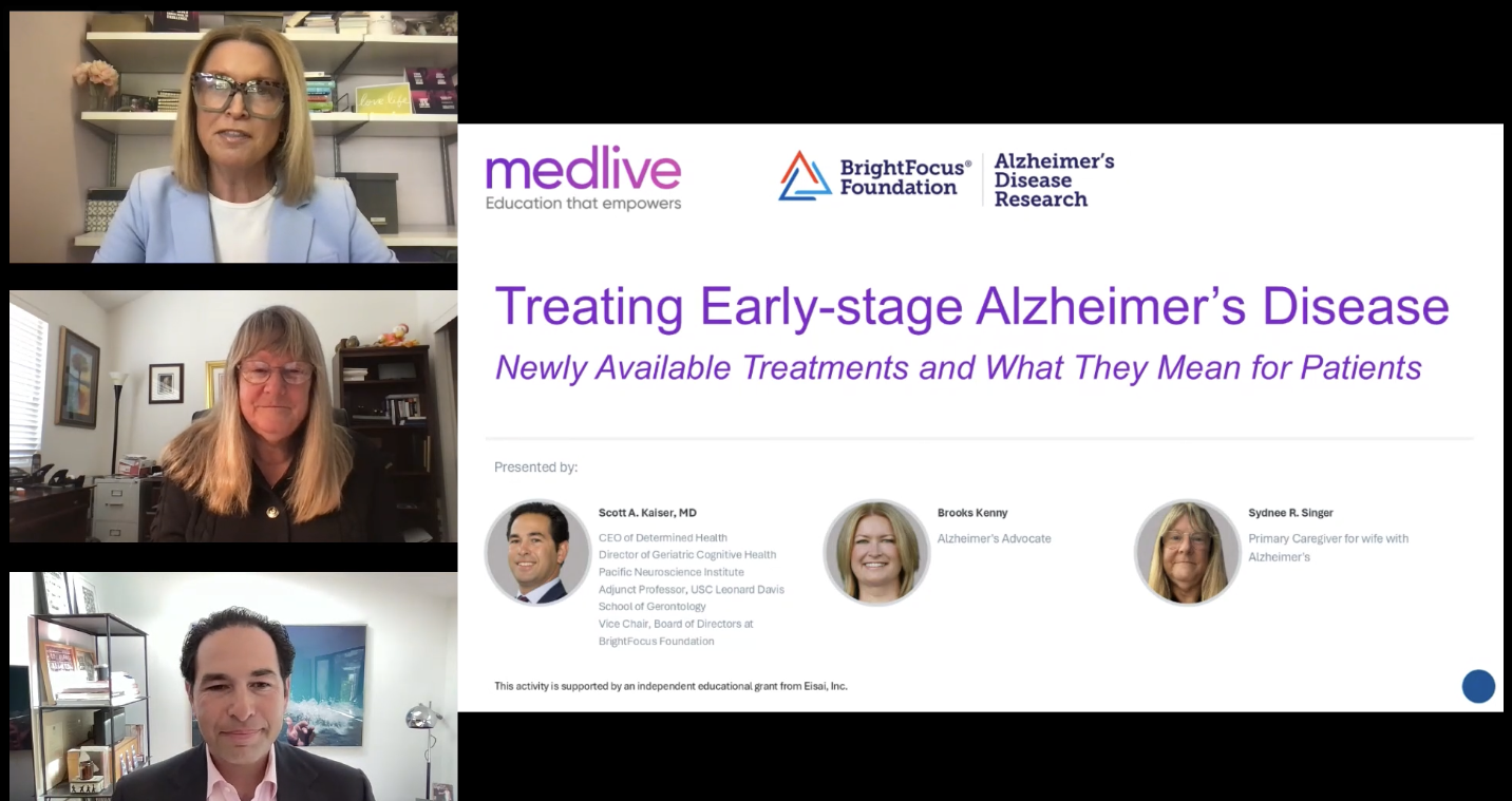 Medlive Treating Early-stage Alzheimer's Disease video thumbnail.