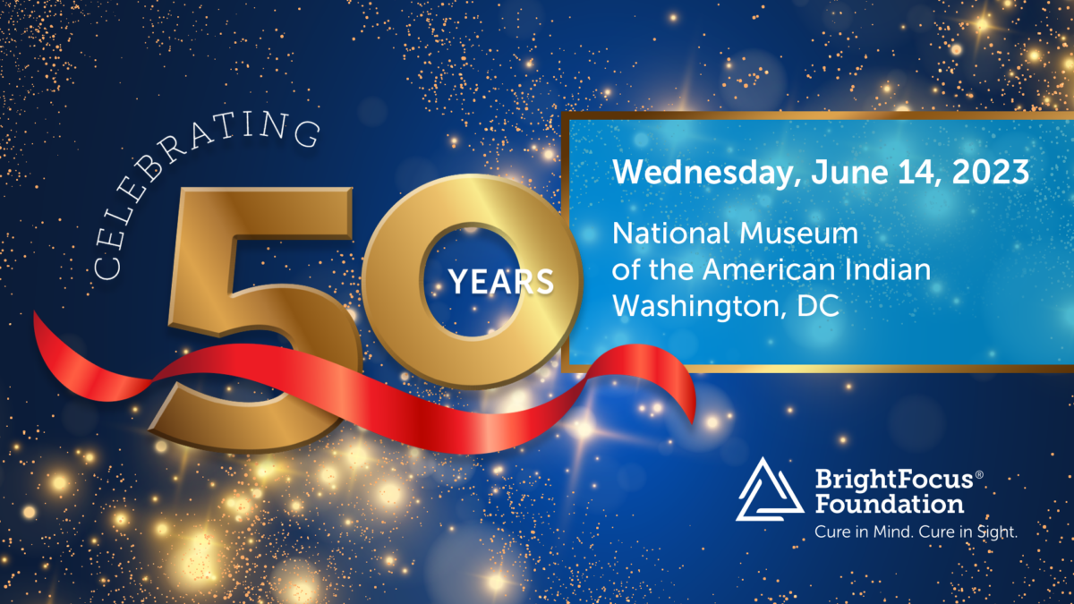 BrightFocus 50th Gala Landing Page image header.