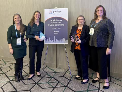 From left: Dr. Sharyn Rossi, Dr. Sarah Kaufman, Dr. Giuseppina Tesco, and Dr. Diane Bovenkamp