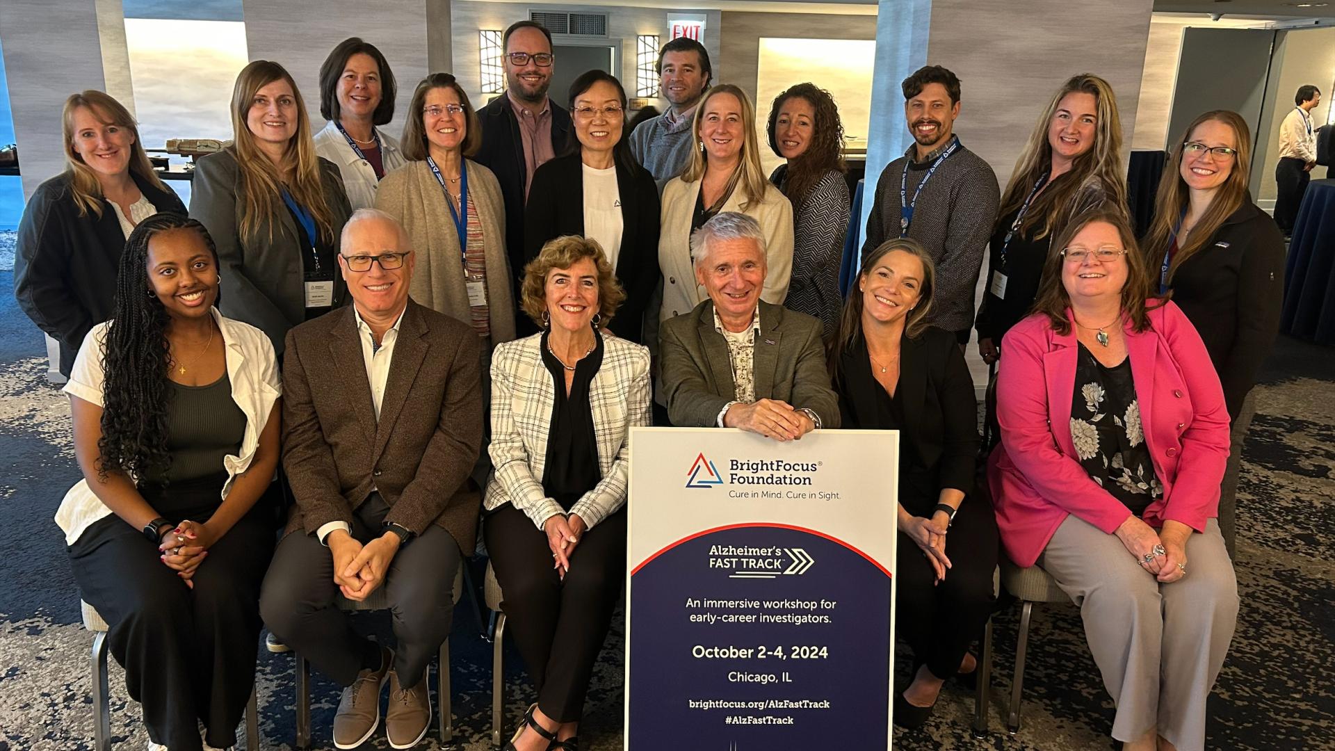 Speakers, chairs, and event organizers of BrightFocus Foundation’s 16th annual Alzheimer’s Fast Track.